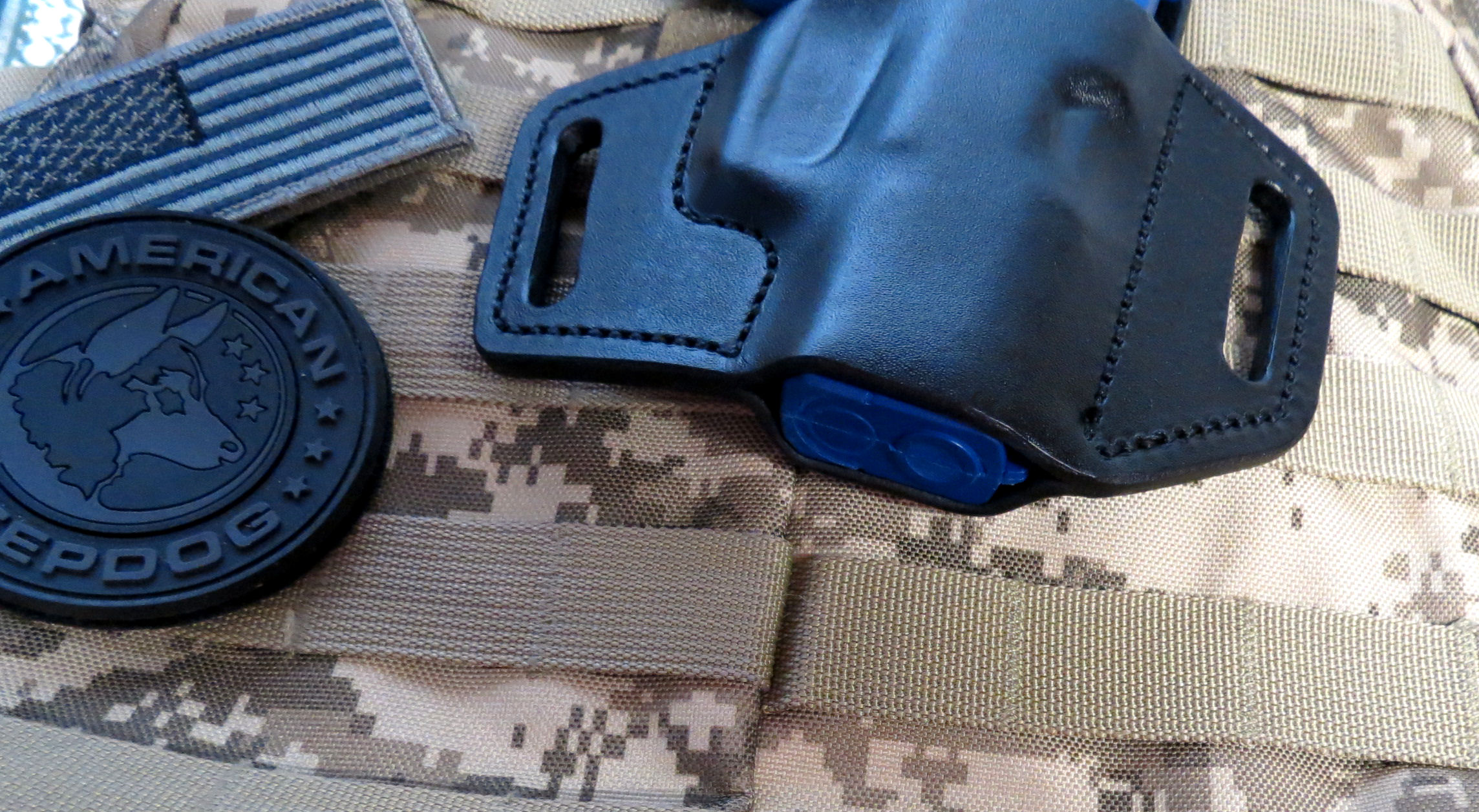 Sig Sauer P365 Leather Pancake Holster with Forward Cant and Sweat