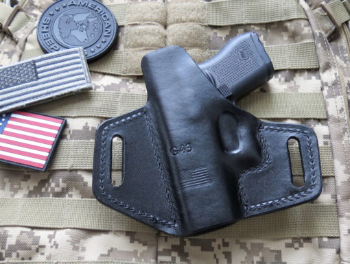 Glock 43, Glock 43X, Professional, OWB, Forward Cant, Leather