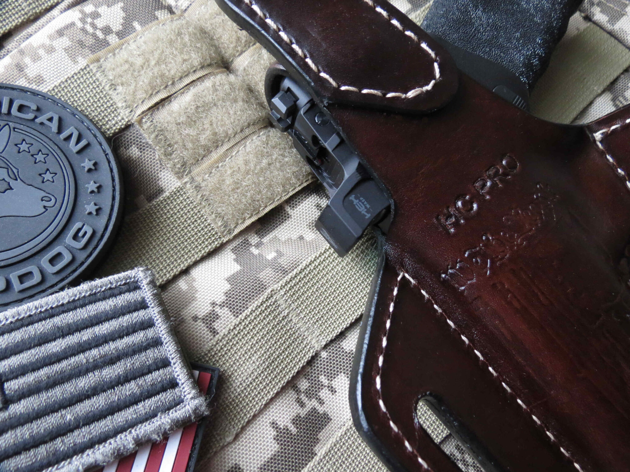 Springfield Hellcat PRO, We The People, Thumb Break Vertical Carry Holster, With & Without OSP