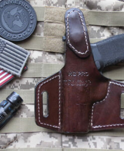 Hellcat Pro, Thumb break, thumb-break, Springfield, Hellcat, Pro, We The People, Leather, Holster, Concealed Carry, Custom, Carry, Vertical, OWB