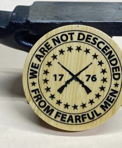 New Pacifica Leather, Laser Engraved, Gift, Dad, Stocking Stuffer, EDC, Father's Day, Christmas, Second Amendment, 2nd Amendment, Gun Safety, Firearm Safety